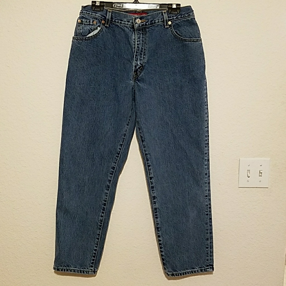 Vintage 1980s Levi's 550 Relaxed Tapered Leg Sz 14